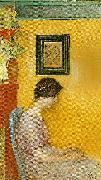 Carl Larsson kersti 19 ar -kersti 1915 France oil painting artist